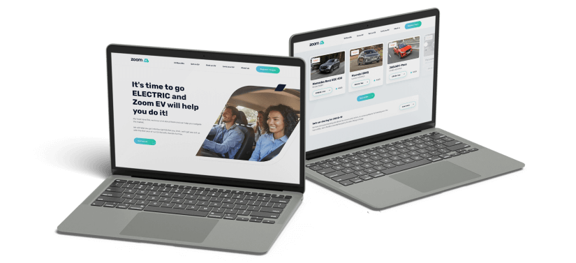 Two Laptops Showing Web Design